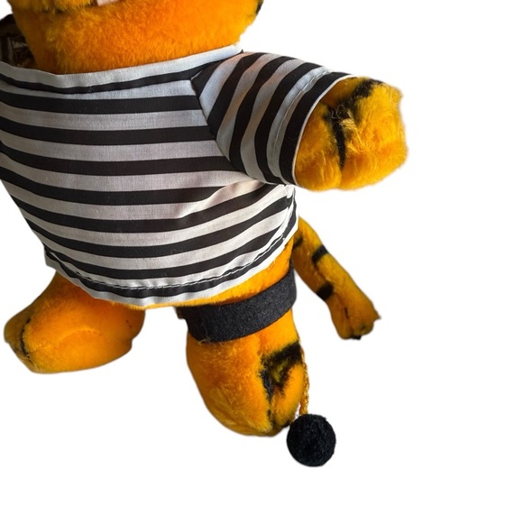 Heathcliff Plush Ace Novelty 1988 Mcnaught Syndicate Korea 10” Jailer Railroad - Picture 4 of 11